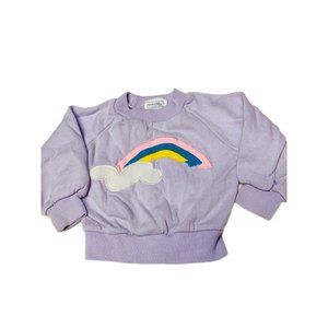 Vintage Babycrest Purple Rainbow Sweatshirt 12M